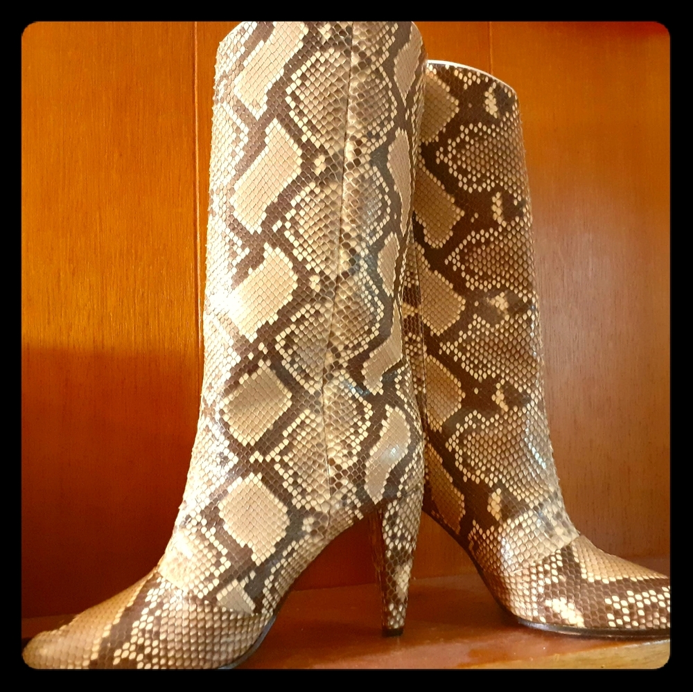 Beautiful Celine snakeskin boots